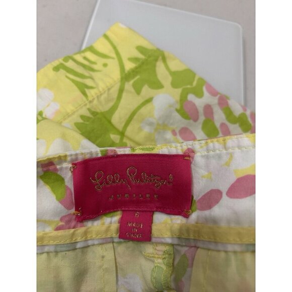 Lilly Pulitzer Jubilee Floral Cotton Shorts Women Size 6 - Picture 7 of 12